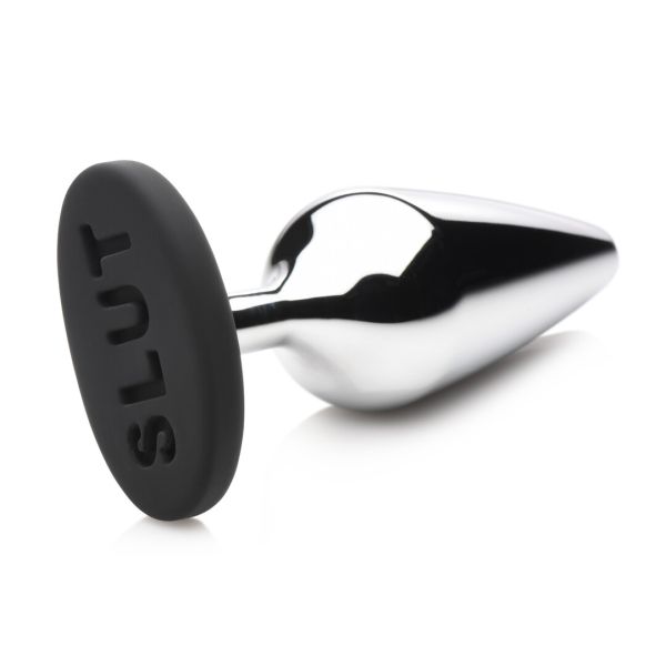 XR Brands Butt Slut Metal Plug Plateado