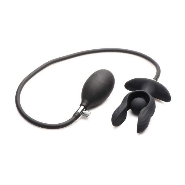 Plug inflable vibrant XR Brands Dark Pearl remoto