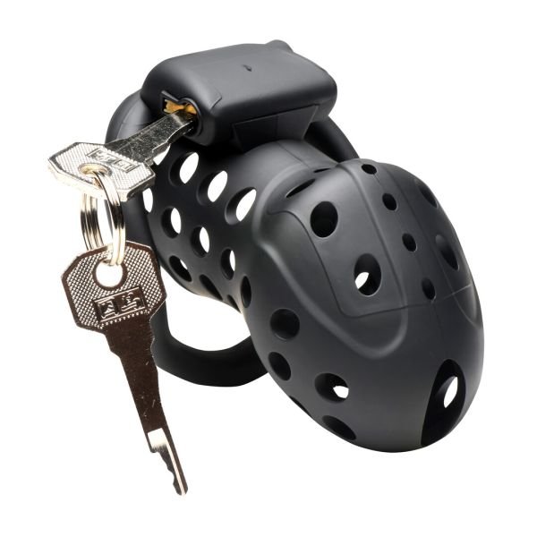 XR Brands Jaula de Castidad Bloqueo Doble Lock Down