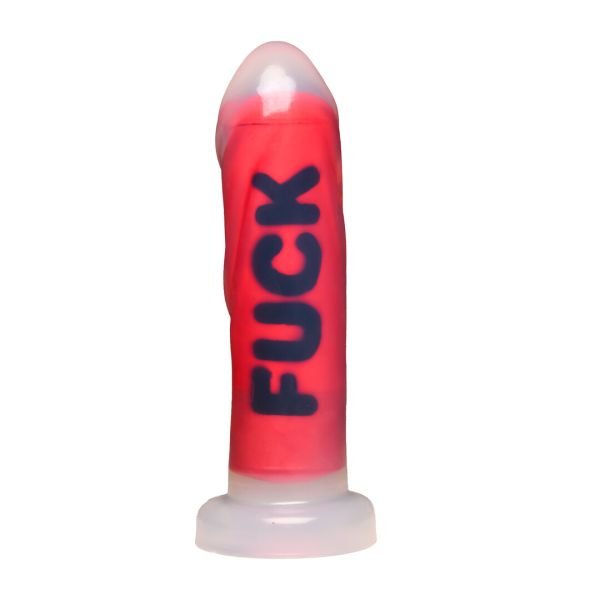 XR Brands FUCK Dildo Rojo Mensaje Audaz