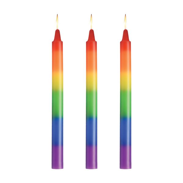 Set velas goteo pride arcoíris XR Brands