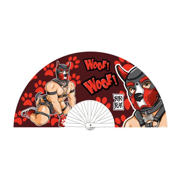 Abanico pup gigante Bobo Bear rojo 64cm