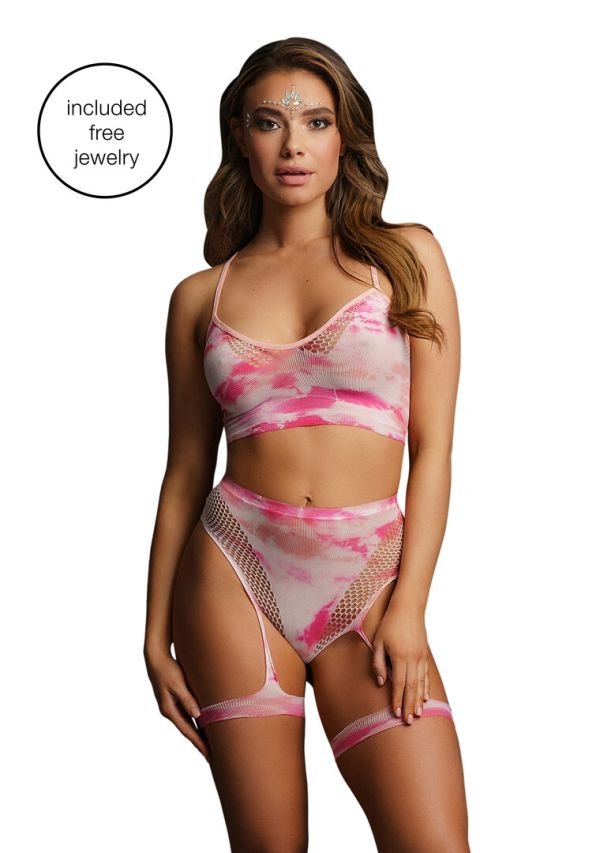 Conjunto Bra Tie-Dye con Ligas Le Désir