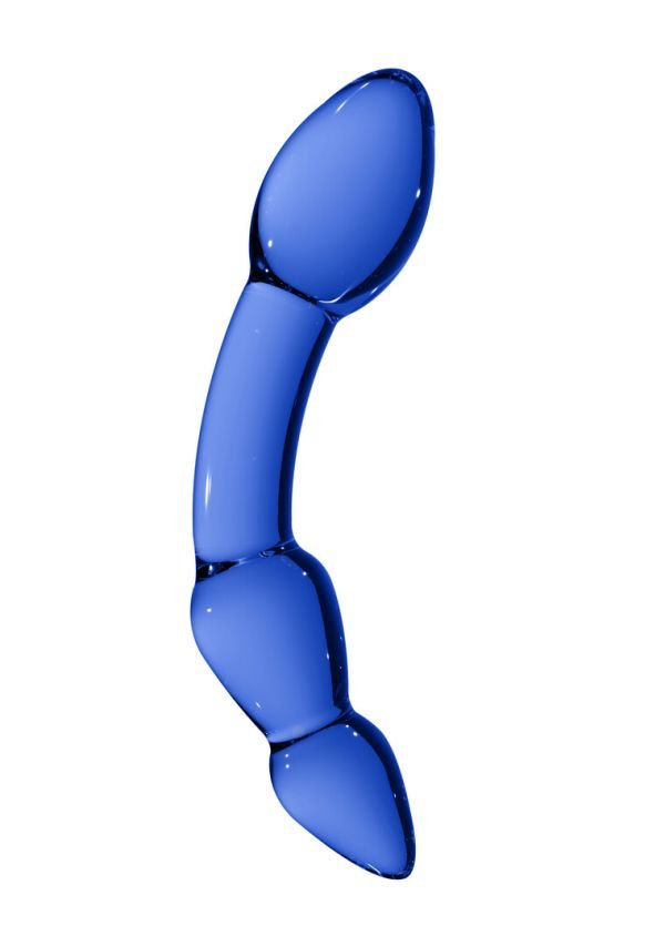 Dildo vidrio azul profundo Superior Chrystalino