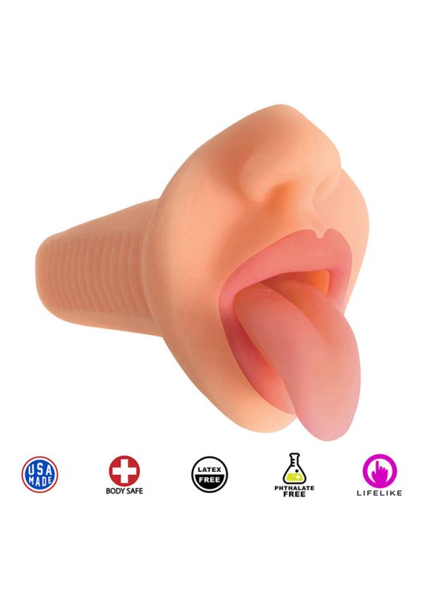 Masturbador Courtney vibrador boca Curve Toys