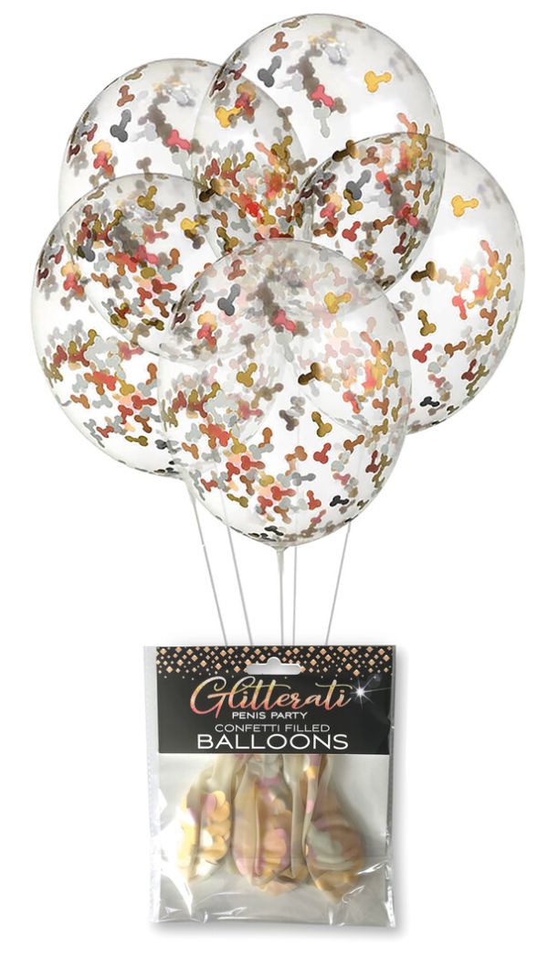 Globos Little Genie Productions Penis Confetti