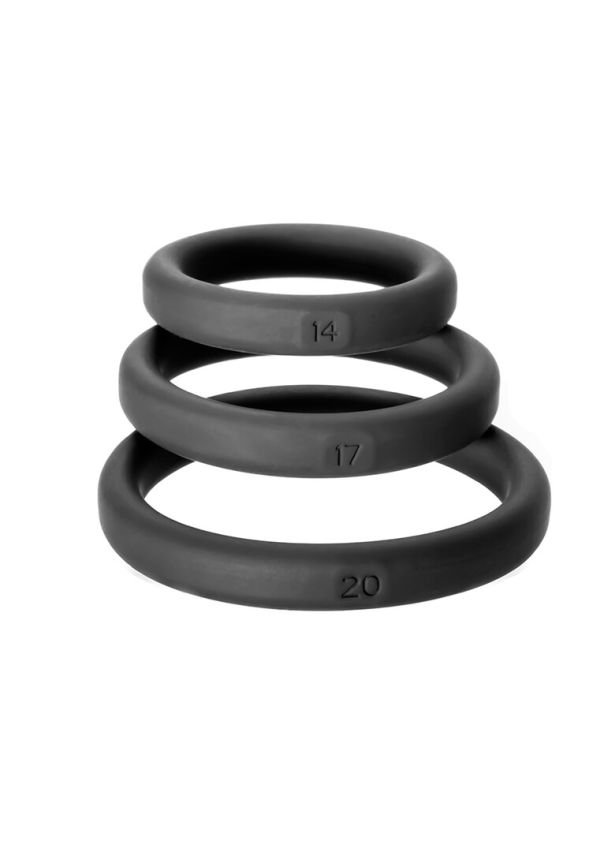 PerfectFitBrand Xact-Fit Cockring Set S/M/L, 3-Pack