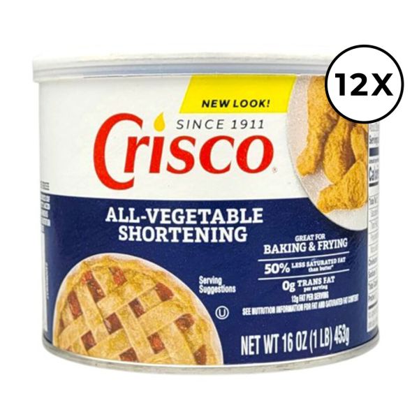 Crisco manteca vegetal pura 12-pack 453g