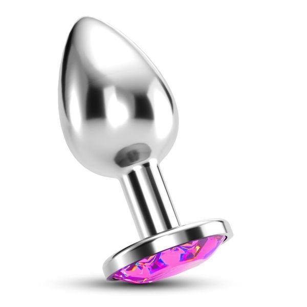 Crushious Bijou Pink Anal Jewel Plug Large Steel