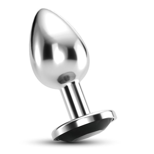 Crushious Bijou Black Anal Jewel Plug Large Steel