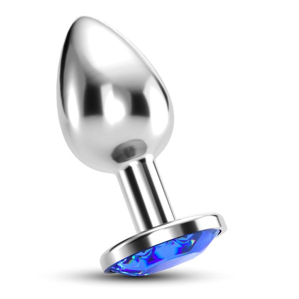 Crushious Bijou Blue Anal Jewel Plug Medium Steel