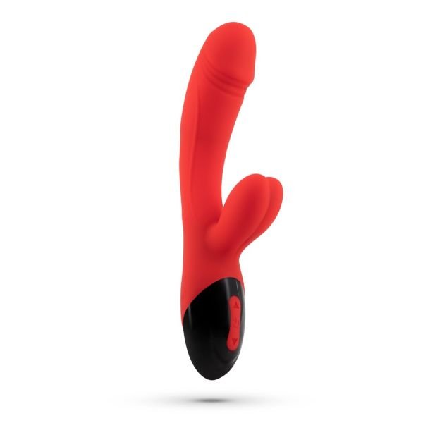 Vibrador Conejito Realista Dare Dong Rojo Crushious