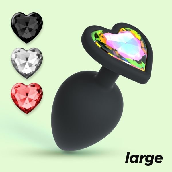 Crushious Plug anal Cuore Large negro enjoyado