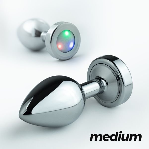 Borealis LED Plug Anal con Luces RGB, Mediano