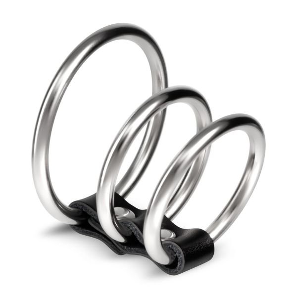 Crushious Saruman Anillo de pene acero inoxidable set de tres