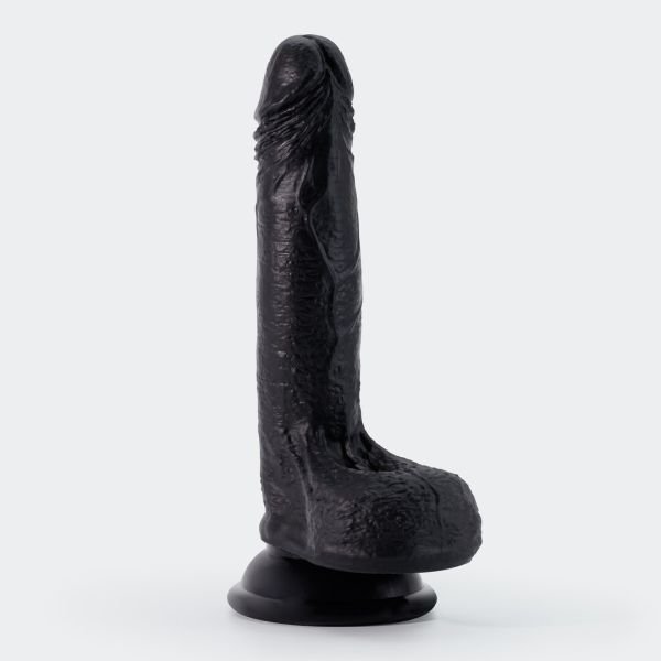 Dildo silicona líquida negro Crushious Inviktus 19cm