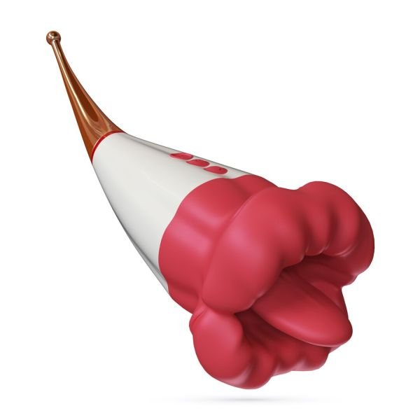 Crushious Jagger Vibrador Dual Lamedor Rojo