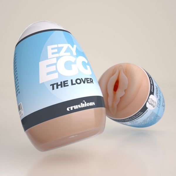 Masturbador huevo intermedio Ezy Egg Crushious azul