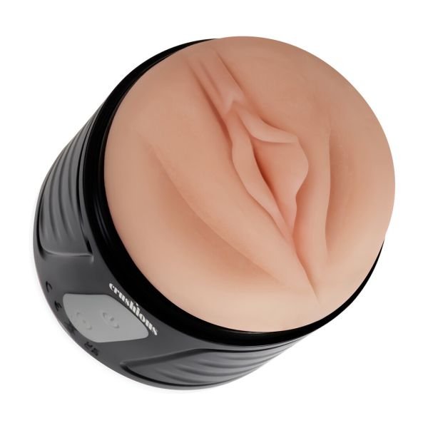 Masturbador vibrador de entrada doble Crushious Dunk