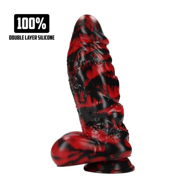 Fiction Cocks Demon Master Dildo Monstruo Rojo-Negro