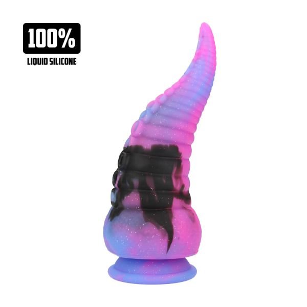 Fiction Cocks Deep Riser Dildo Fantasía Silicona Púrpura