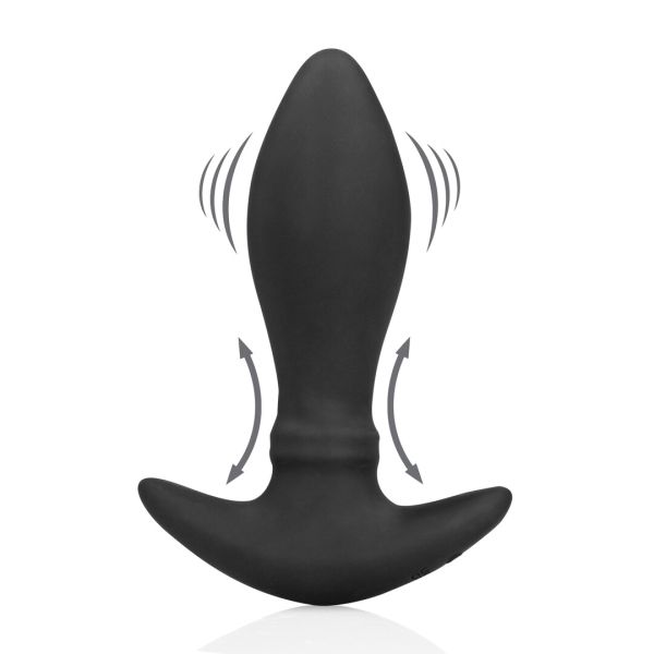 Plug anal estirante Fist It vibrante negro