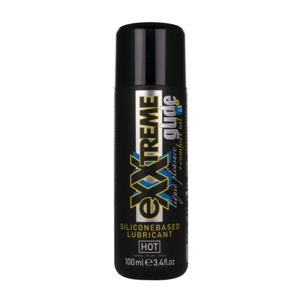 HOT Exxtreme Glide Lubricante 100ml Mezcla de Aceite Silicona