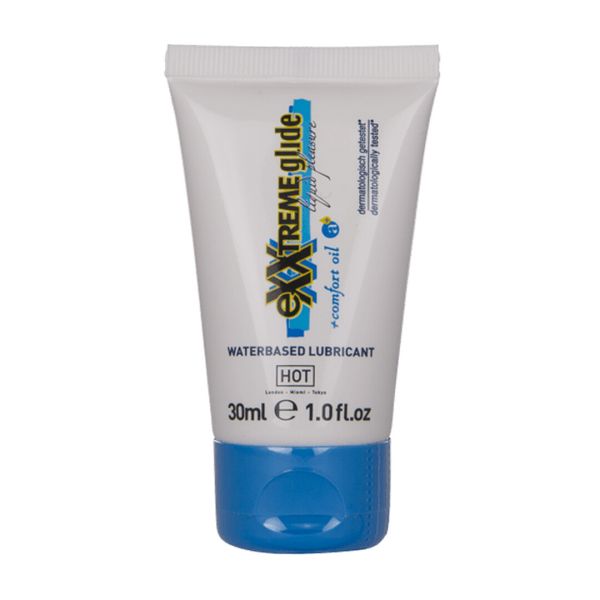 HOT Exxtreme Glide Lubricante Base Agua 30ml Compacto