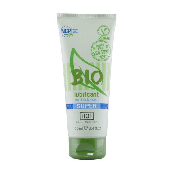 HOT Superglide Lubricante Base Agua 100ml Orgánico Vegano