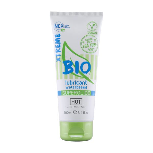 HOT Superglide Xtreme Lubricante Base Agua 100ml Intenso