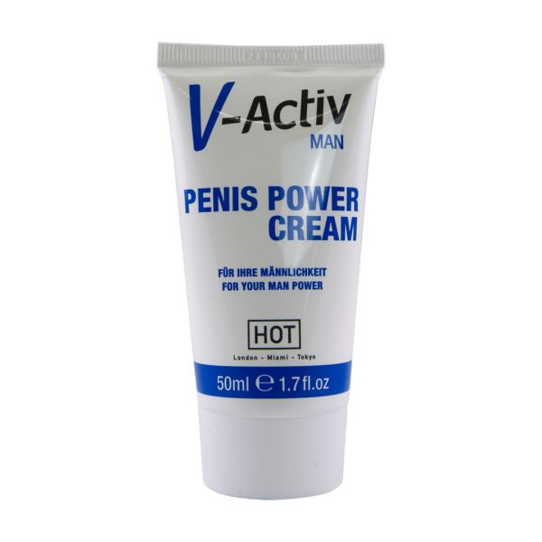 HOT V-Activ Crema de Rendimiento Peneano, 50 ml