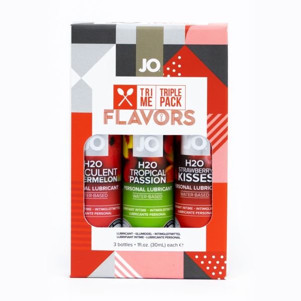 JO Tri-Me Triple Pack Flavor Lubricants, 30ml x 3