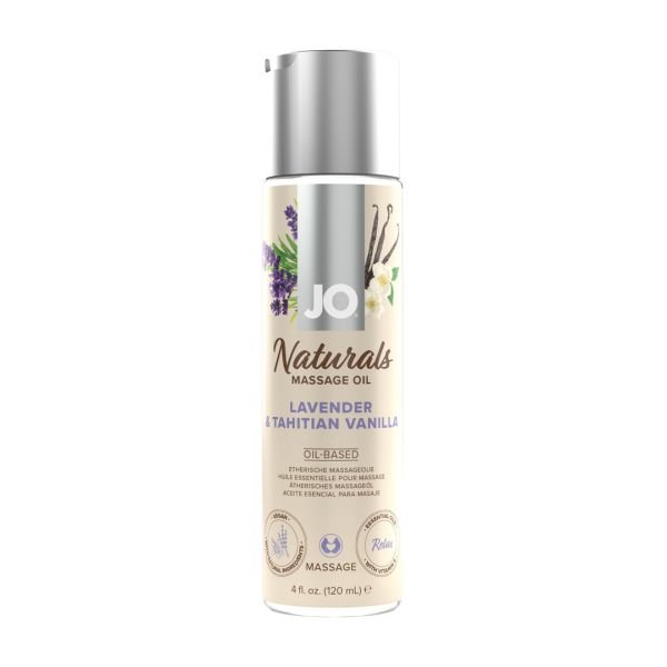 Aceite Masaje Lavanda Vainilla JO Naturals, 120ml
