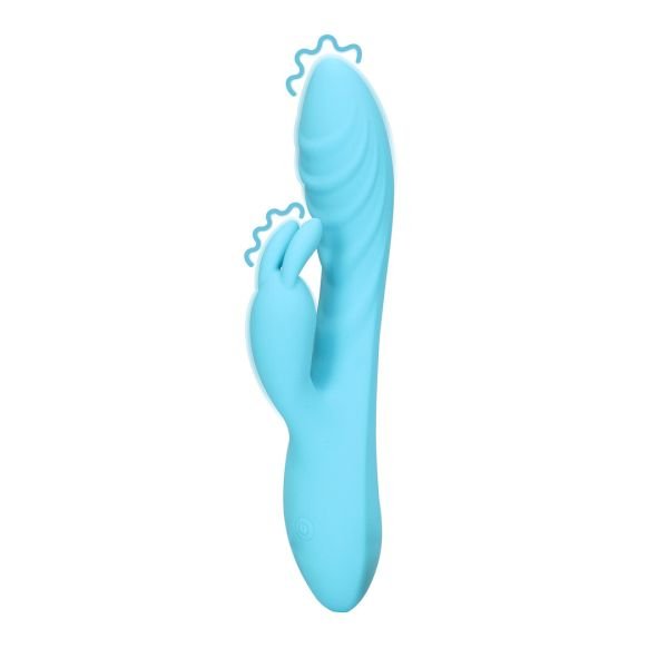 Vibrador conejo ultra suave acanalado Loveline by Shots