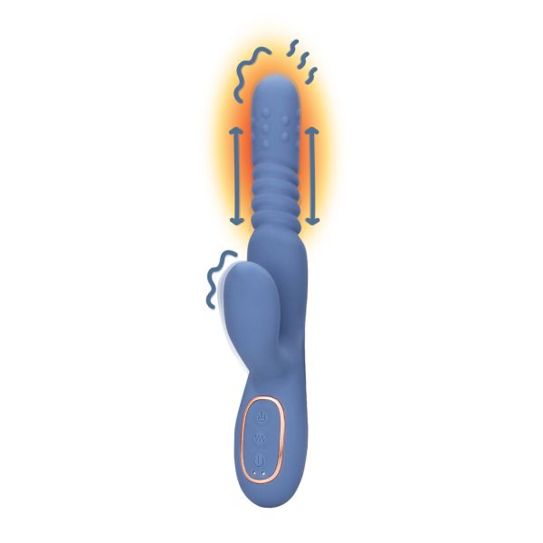 Vibrador Conejito Loveline Calentable con Bolas Giratorias