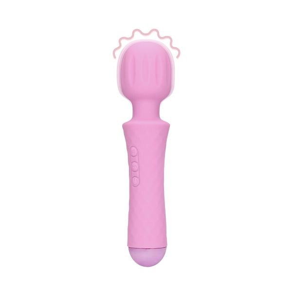 Vibrador varita compacto Loveline potente púrpura