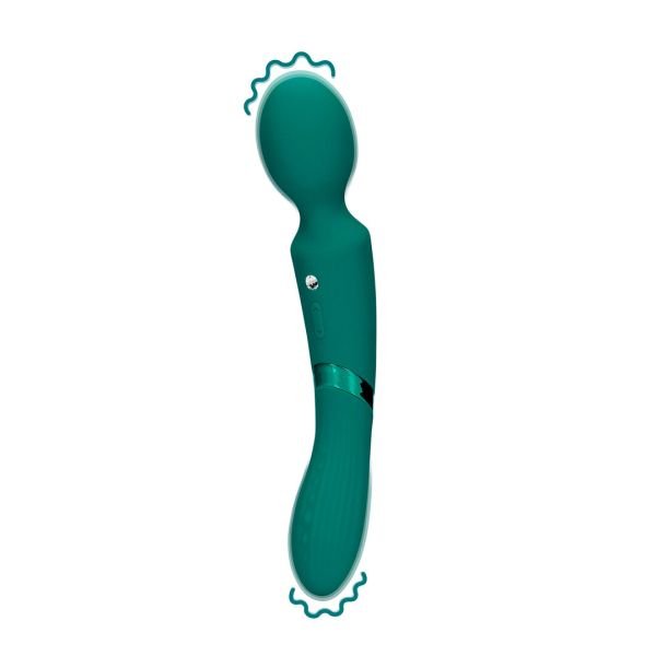 Loveline Vibrating Wand Double-Sided, Verde