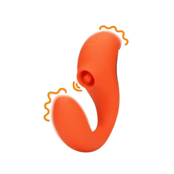 Loveline Vibrador Onda Pulso Punto G Naranja Desenfrenado