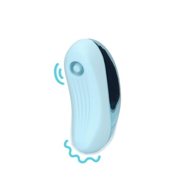 Vibrador de aire clitoral Loveline Pulse Wave en azul