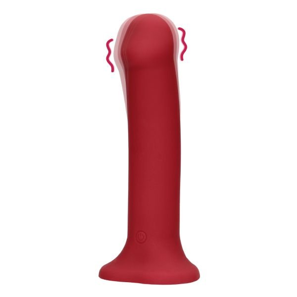 Dildo Vibrador No Fálico Grande Frambuesa Loveline