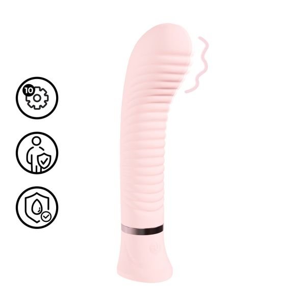 Vibrador Punto G Acanalado Rosa Divine Loveline