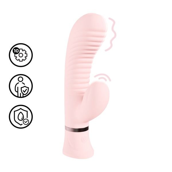 Vibrador Conejito Punto G Acanalado Loveline Mystique