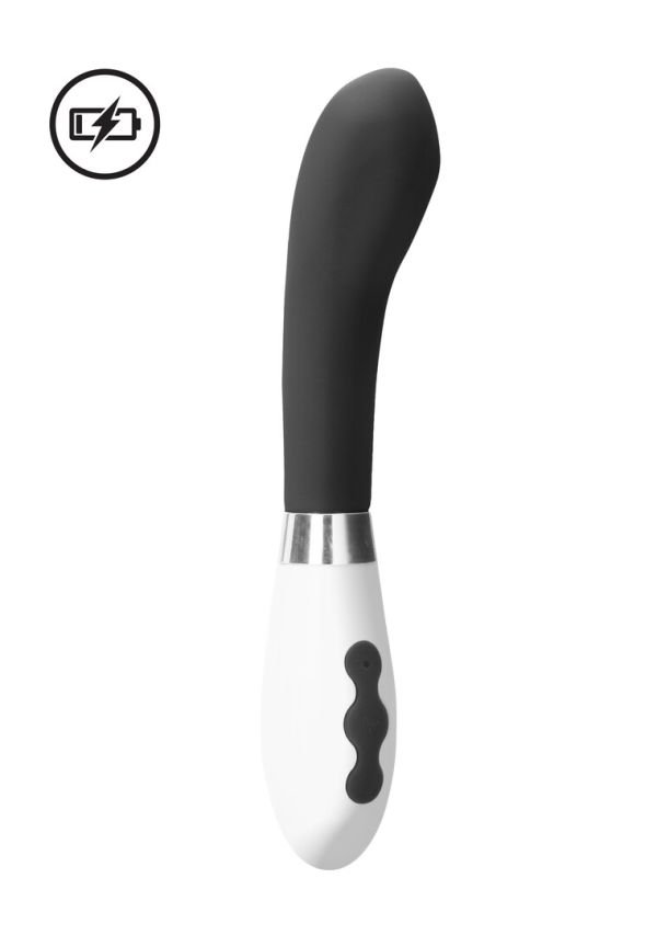 Vibrador Punto G Curvo Apollo Negro Recargable Luna