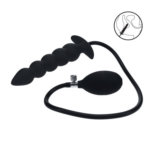 Levelz Plug anal silicona inflable Beaded Nivel 2