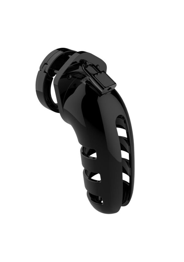 ManCage Modelo 06 Policarbonato Más Grande 14cm Negro