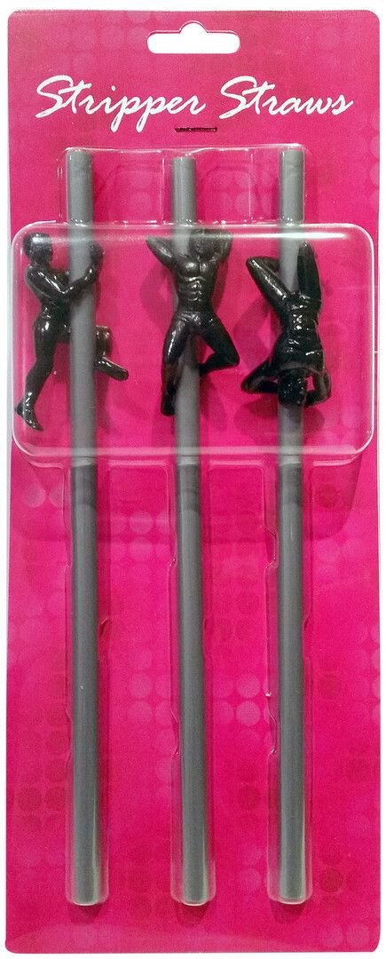 Pajitas novelty Kheper Games Stripper, pack 3