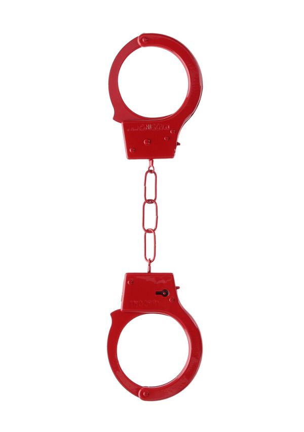 Esposas de metal para principiantes Ouch! rojas