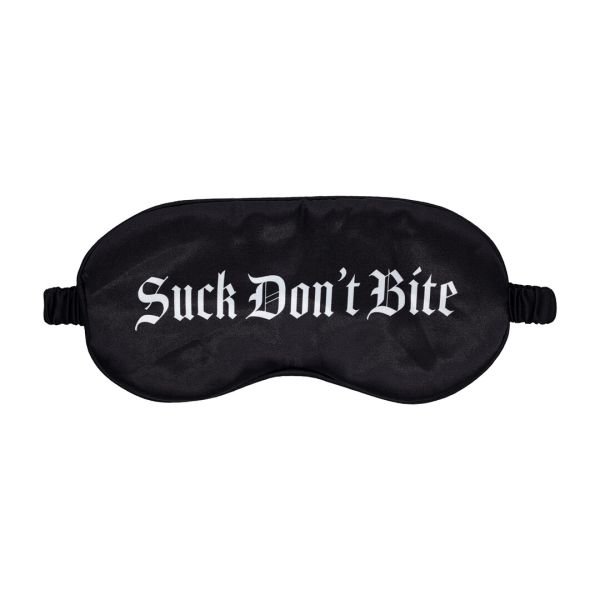 Máscara de Satén Impresa Suck Dont Bite Ouch!