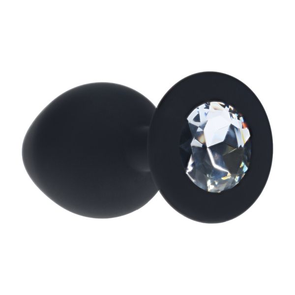 Ouch by Shots Plug Anal Diamante Intercambiable Medio Negro