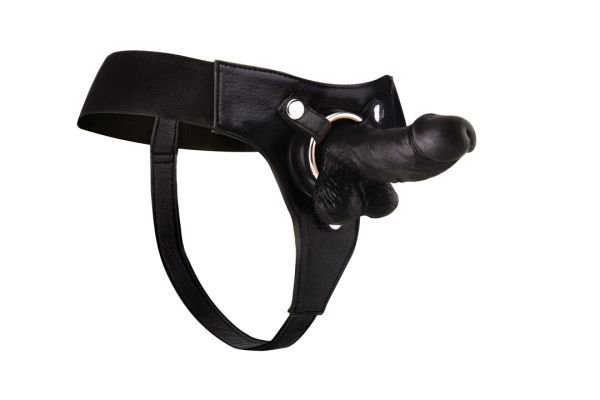 Ouch! Realistic Strap-On Harness with Dildo, 15 cm
